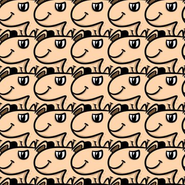 Sevimli canavar çizgi filminin kusursuz deseni