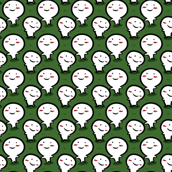 Seamless Pattern Cute Cartoon — Stock Photo, Image