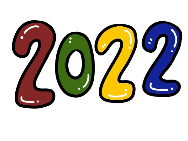 Text 2022 White Background — Stock Photo, Image