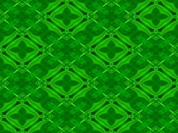 緑の背景のシームレスなパターン — ストック写真