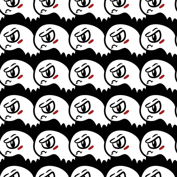 Seamless Pattern Monster Cartoon — Stock Photo, Image