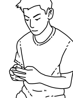 Siyah ve beyaz renkli yakışıklı bir adam.