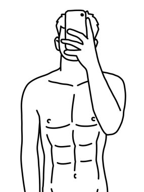 Siyah ve beyaz renkli yakışıklı bir adam.