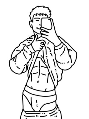 insan karikatürünün siyah ve beyaz renkleri