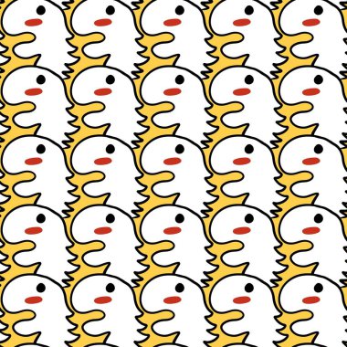 Sevimli canavar çizgi filminin kusursuz deseni