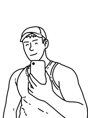 insan karikatürünün siyah ve beyaz renkleri