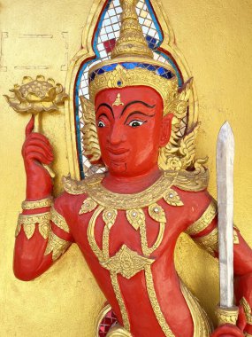 Tayland heykeli Wat Bang Prong, Chachoengsao Eyaleti, Tayland.