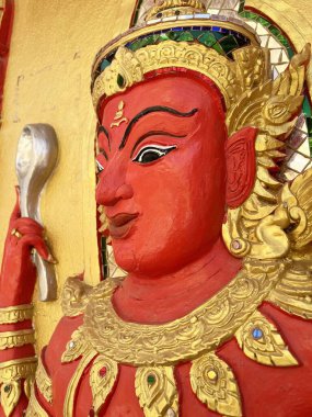 Tayland heykeli Wat Bang Prong, Chachoengsao Eyaleti, Tayland.