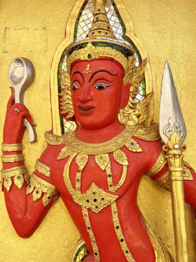 Tayland heykeli Wat Bang Prong, Chachoengsao Eyaleti, Tayland.