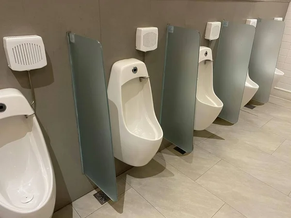 Närbild Urinaler Toaletten — Stockfoto