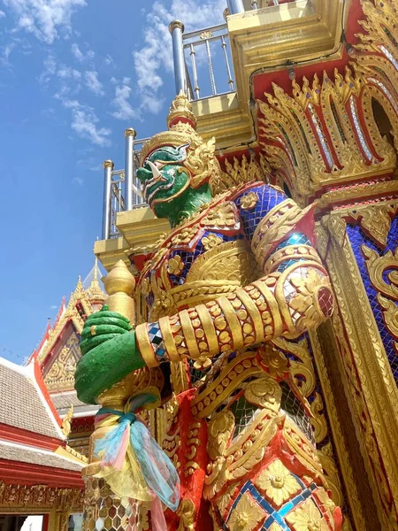 Vert Statue Géante Public Thaïlande — Photo