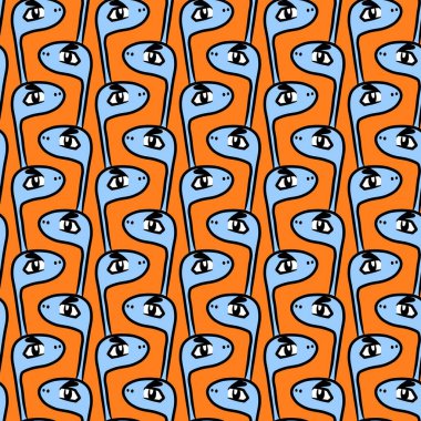 Sevimli canavar çizgi filminin kusursuz deseni