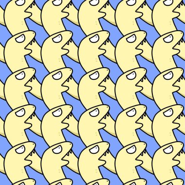 Sevimli canavar çizgi filminin kusursuz deseni