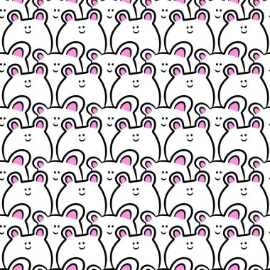 Sevimli canavar çizgi filminin kusursuz deseni