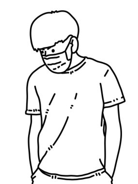 Siyah ve beyaz renkli yakışıklı bir adam.