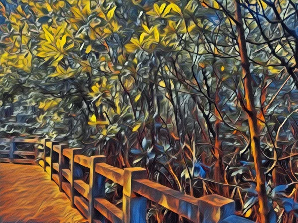 Kunst Kleur Van Het Bos Achtergrond — Stockfoto