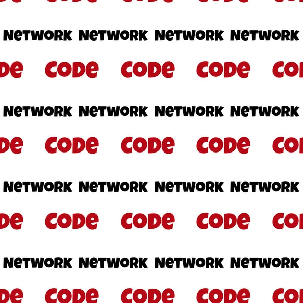 Seamless Pattern Text Code Network — Stock Photo, Image