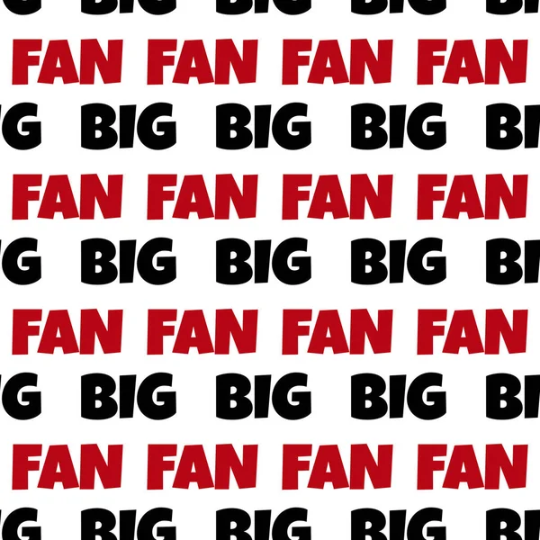 Seamless Pattern Text Big Fan — Stock Photo, Image