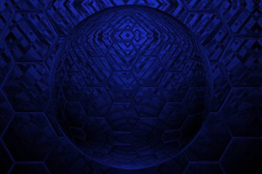 Soyut arkaplanın mavi rengi