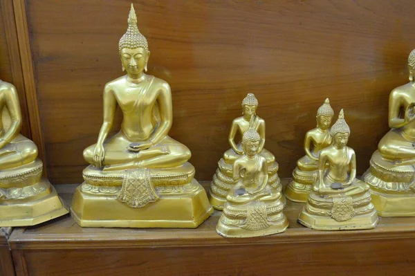 Bezárni Arany Buddha Szobor Tempclose Arany Buddha Szobor Templele — Stock Fotó