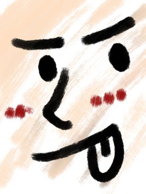 resim sevimli yüz çizgi film arkaplanı