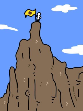 Büyük dağda şirin bir çizgi film.