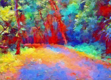 peyzaj arkaplanının sanat rengi