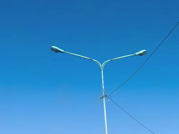 Fechar Velho Lâmpada Rua Elétrica — Fotografia de Stock