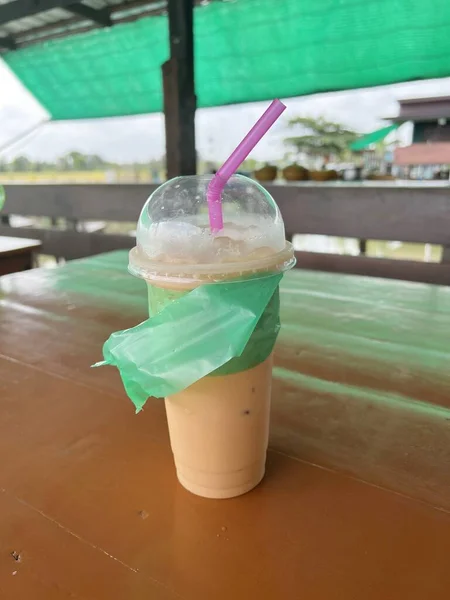 Thai Milk Tea Table — Stok Foto