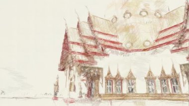 tapınak arkaplanının sanat rengi