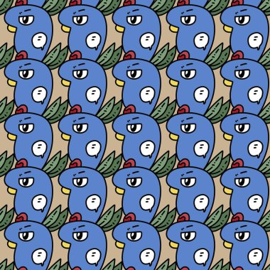 Sevimli canavar çizgi filminin kusursuz deseni