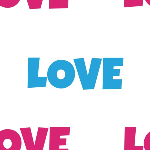 Nahtlose Muster Von Text Liebe Hintergrund — Stockfoto