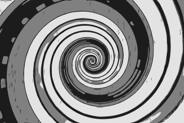 spiral çizgiler ve çizgilerle soyut arkaplan