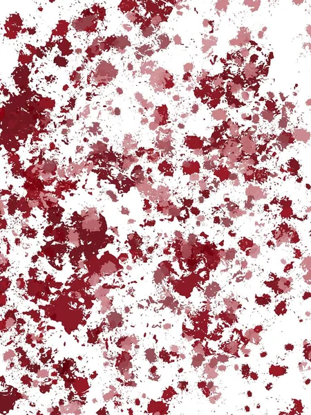 Rosso Sangue Sfondo Bianco — Foto Stock