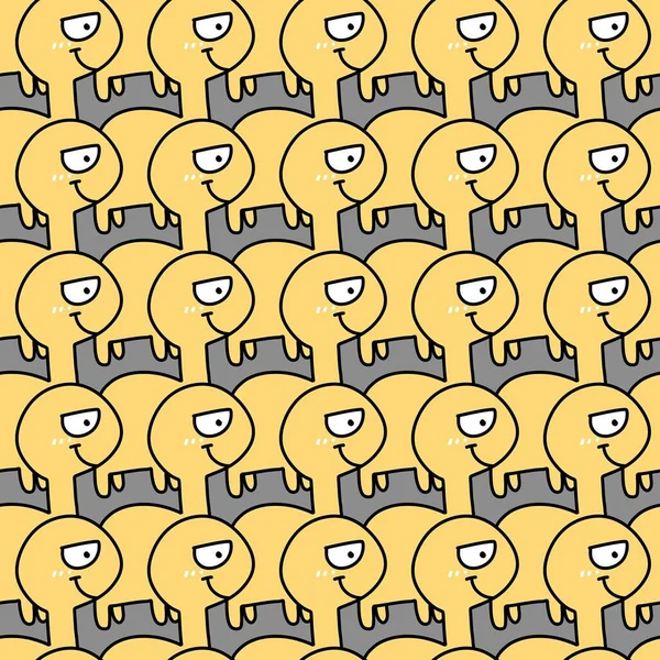 Sevimli canavar çizgi filminin kusursuz deseni