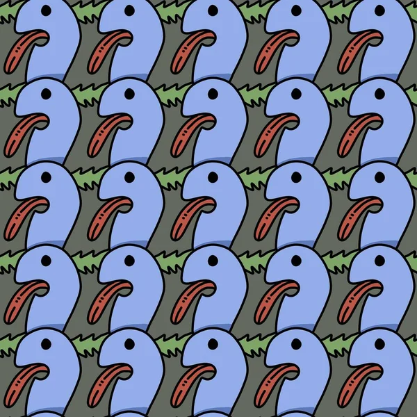 Sevimli canavar çizgi filminin kusursuz deseni