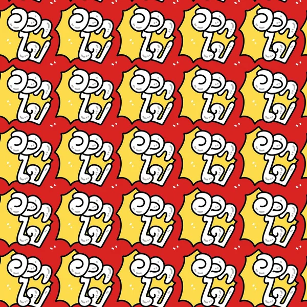 Seamless Pattern Text Get Out Thai Word — Photo