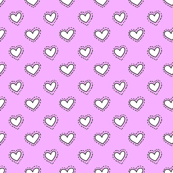 Seamless Pattern Heart Shape Background — Stock Photo, Image