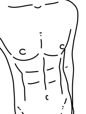 Siyah ve beyaz renkli yakışıklı adam çizgi filmi.