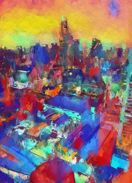 Kunst Farbe Der Landschaft Hintergrund — Stockfoto