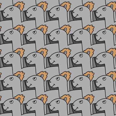 Şirin at çizgi filminin kusursuz deseni