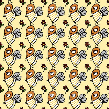 Tatlı arı çizgi filminin kusursuz deseni