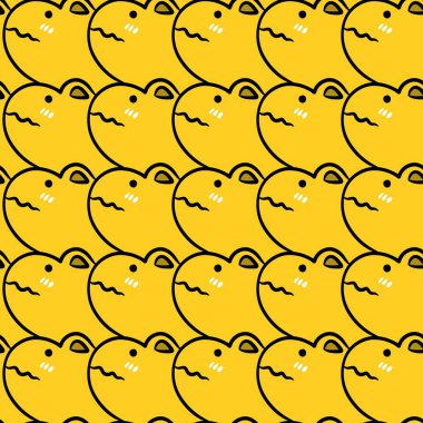 Sevimli canavar çizgi filminin kusursuz deseni