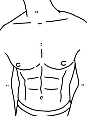 insan karikatürünün siyah ve beyaz renkleri