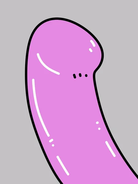 Roztomilý Kondom Karikatura Šedém Pozadí — Stock fotografie