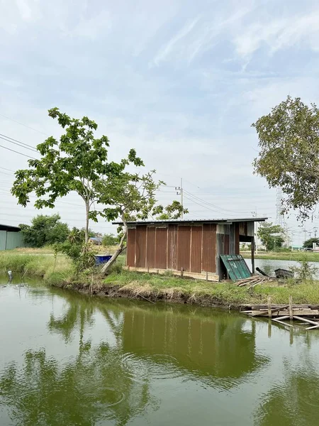 Chachoengsao Tayland Daki Çinko Kulübesi — Stok fotoğraf