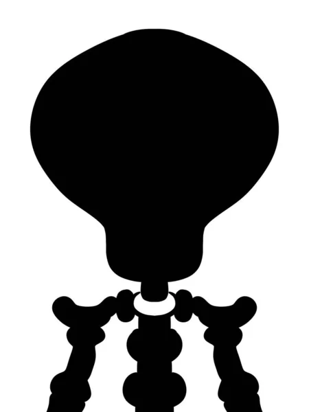 Schwarz Und Weiß Der Form Cartoon Hintergrund — Stockfoto