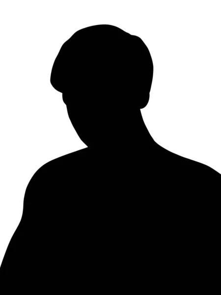 Siyah Beyaz Şekilli Adam — Stok fotoğraf