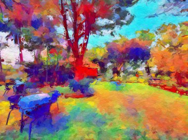 peyzaj arkaplanının sanat rengi