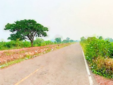 yol arkaplanının sanat rengi